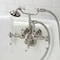 Kingston Brass CA21T8 3-3/8" Tub Wall Mount Clawfoot Tub Faucet with Hand Shower, Brushed Nickel CA21T8 - alternate 4